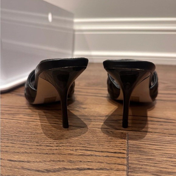 Simmi London Farris Black Quilted Mid Heels, Size 7, Never Worn - Picture 3 of 4